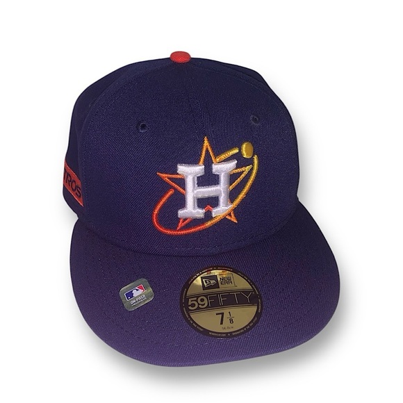 New Era Men's Navy Houston Astros 59FIFTY Fitted Hat - Picture 1 of 11